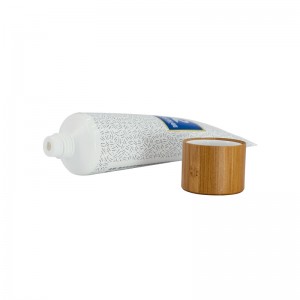 Wholesale ODM 20ml Green Eye Cream Skin Care Cream Cosmetic Massage Cream Plastic Packaigng Tube with Massage Applicator