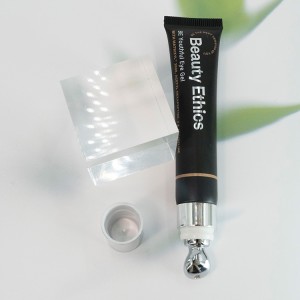 Custom Luxury Vibration Eye Cream Cosmetic Tube Packaging With Metal Applicator Tube Container