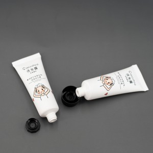 Chinese Professional Bamboo Empty Mascara Tube for Cosmetics Skin Care Round Aluminium Mascara Tube Rose Silver Mascara Container