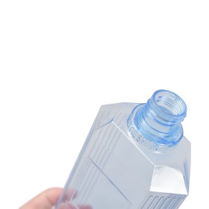 Pogranda Propra Lukso 300ml Pet Kosmetika Kondiĉo Ŝampuo Locio Malplena Plasta Pakado Botelo