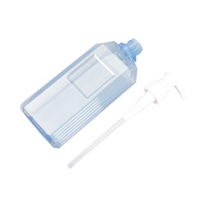 Pogranda Propra Lukso 300ml Pet Kosmetika Kondiĉo Ŝampuo Locio Malplena Plasta Pakado Botelo