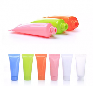 Hot Sale Stock 50ml 60ml Color Empty Lotion Hand Cream Bamboo Cap Plastic Squeeze Tubes