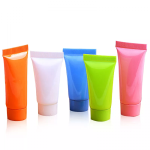 Hot Sale Stock 50ml 60ml Color Empty Lotion Hand Cream Bamboo Cap Plastic Squeeze Tubes