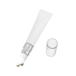Customer Cosmetic Packaging Eye Cream Tube With Two Rollers