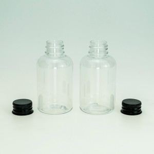 Custom 60ml Plastic Shampoo Shower Gel PET Bottle Travel Dispenser Packaging