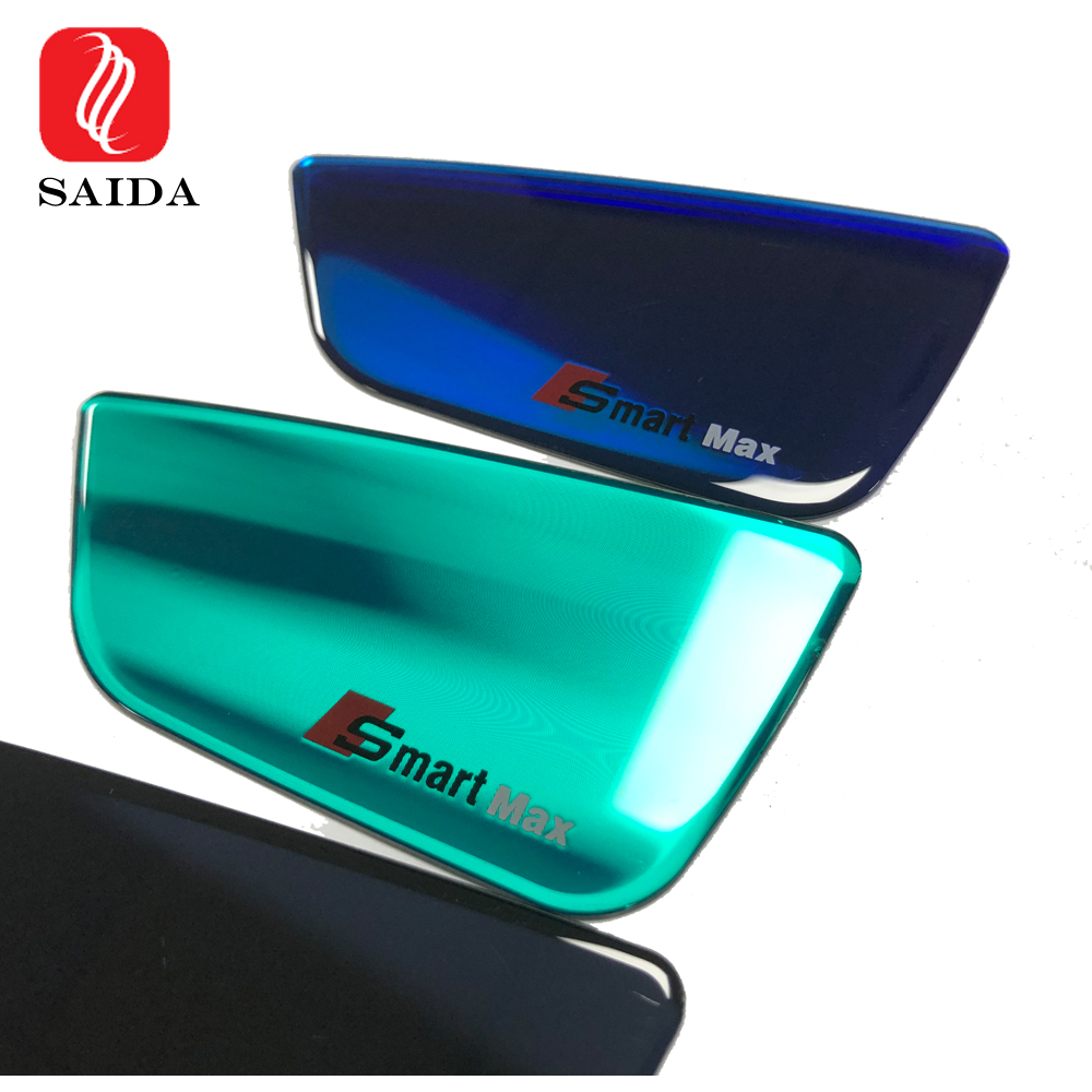 Irregular 1mm Colorful Metallic Look Tempered Glass for Car Handle