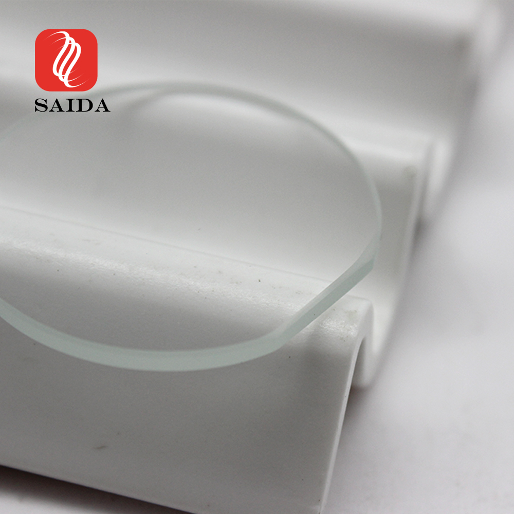 Vetro temperato personalizzato a basso contenuto di ferro ultra trasparente da 0,8 mm per orologio