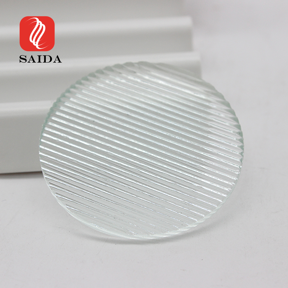 Round 3mm Textured Tempered Glass for Flood Lights 