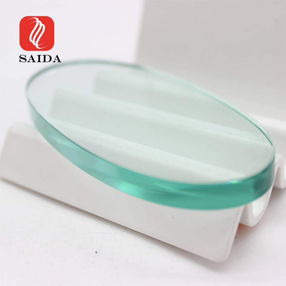 10mm Oval Shaped Sight Toughened Glass Panel for LED Lighting 