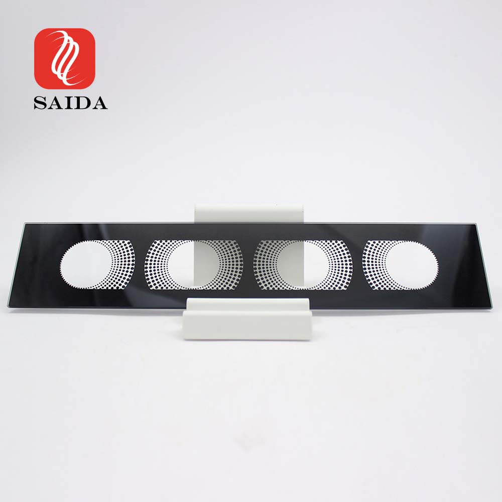 Đèn LED chiếu sáng tường 2 mm Kính cường lực có in gốm đen