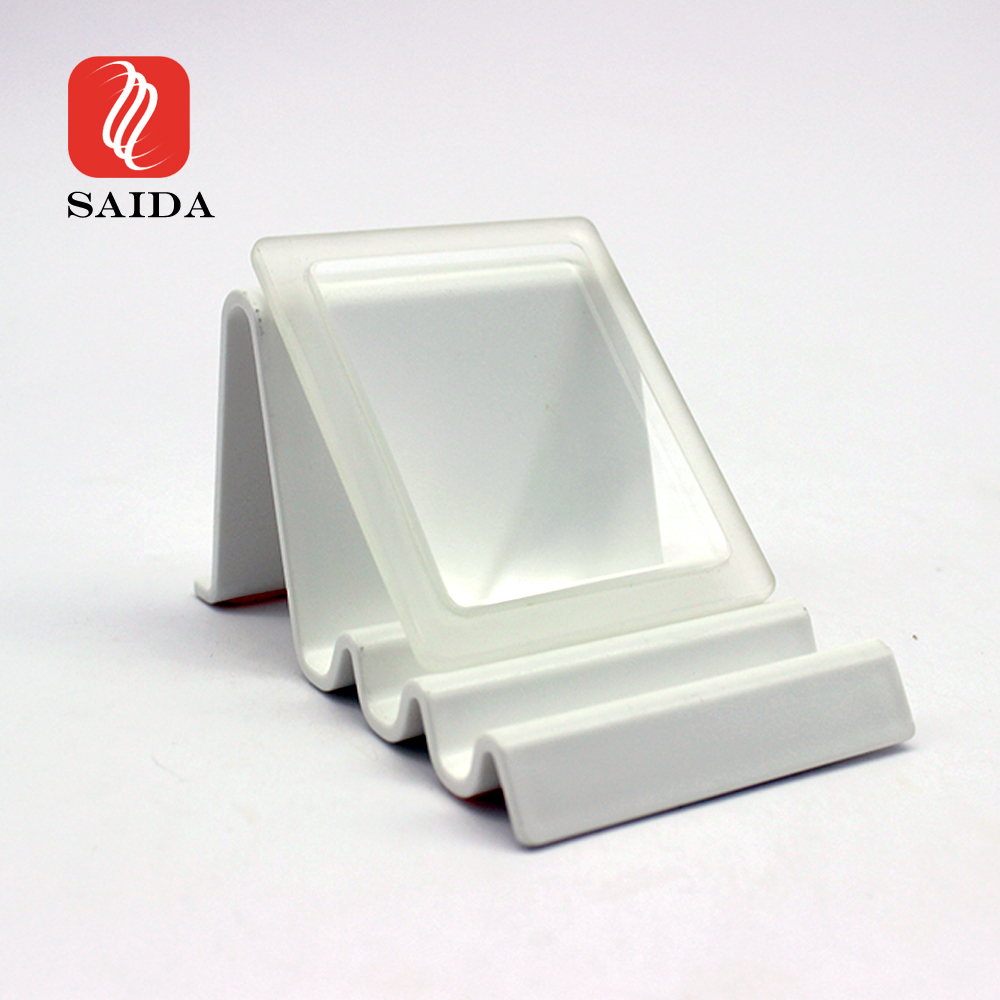 Vetro con gradino quadrato a basso contenuto di ferro da 4 mm per illuminazione a LED