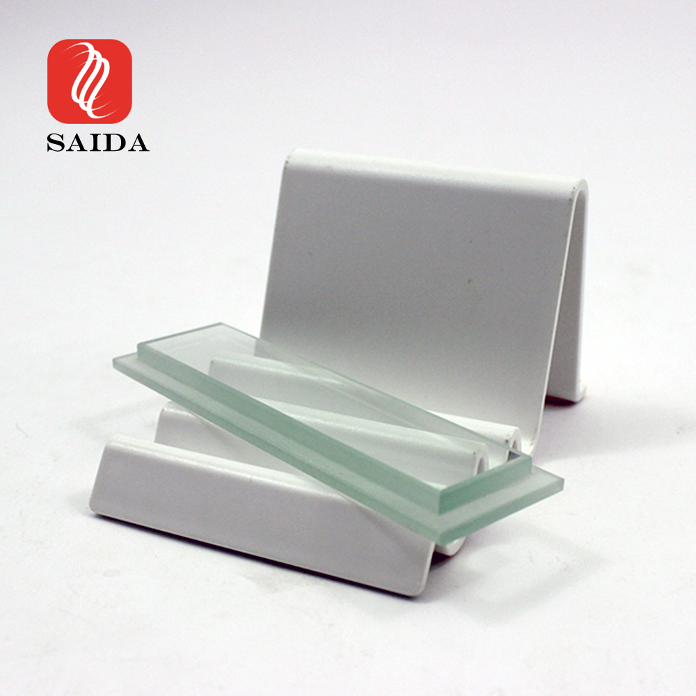Square 8mm Spotlight Ultra Clear Step Tempered Glass 
