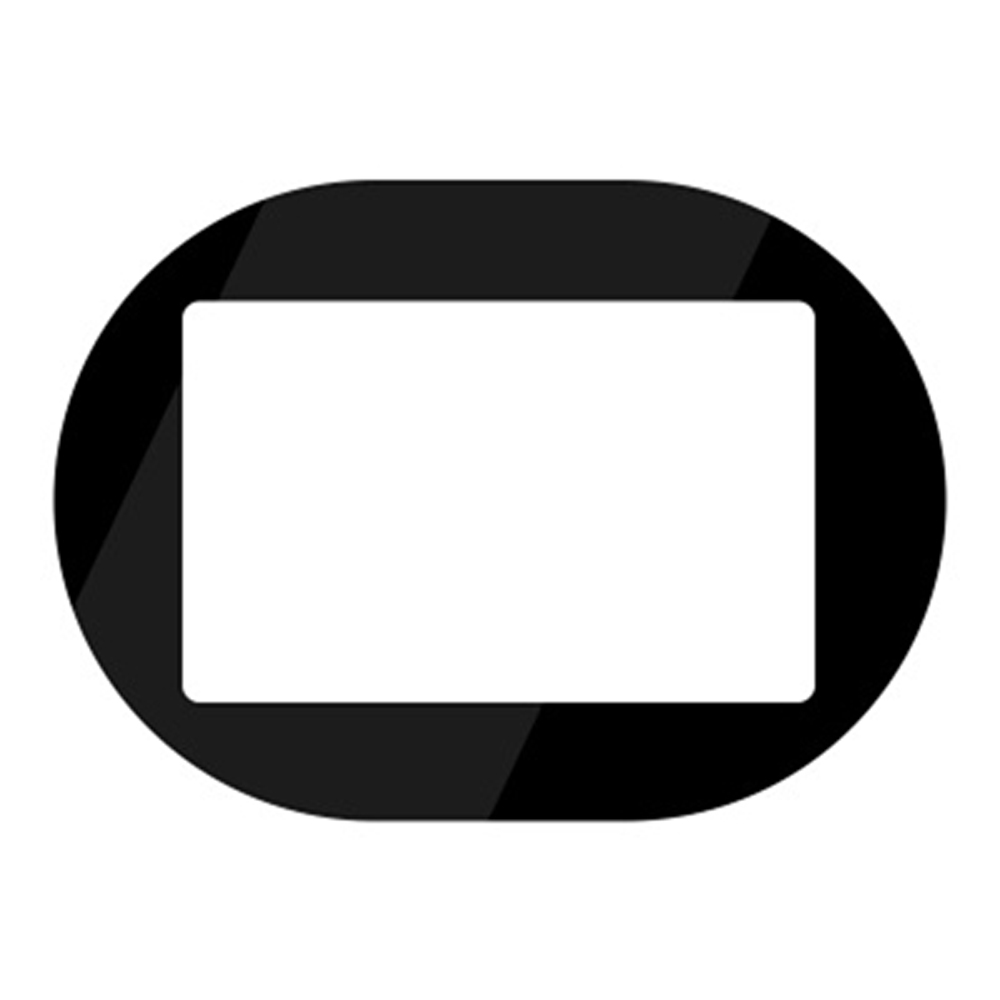 Precio competitivo fijo China Tamaño pequeño Vidrio de cubierta templado negro para pantalla TFT