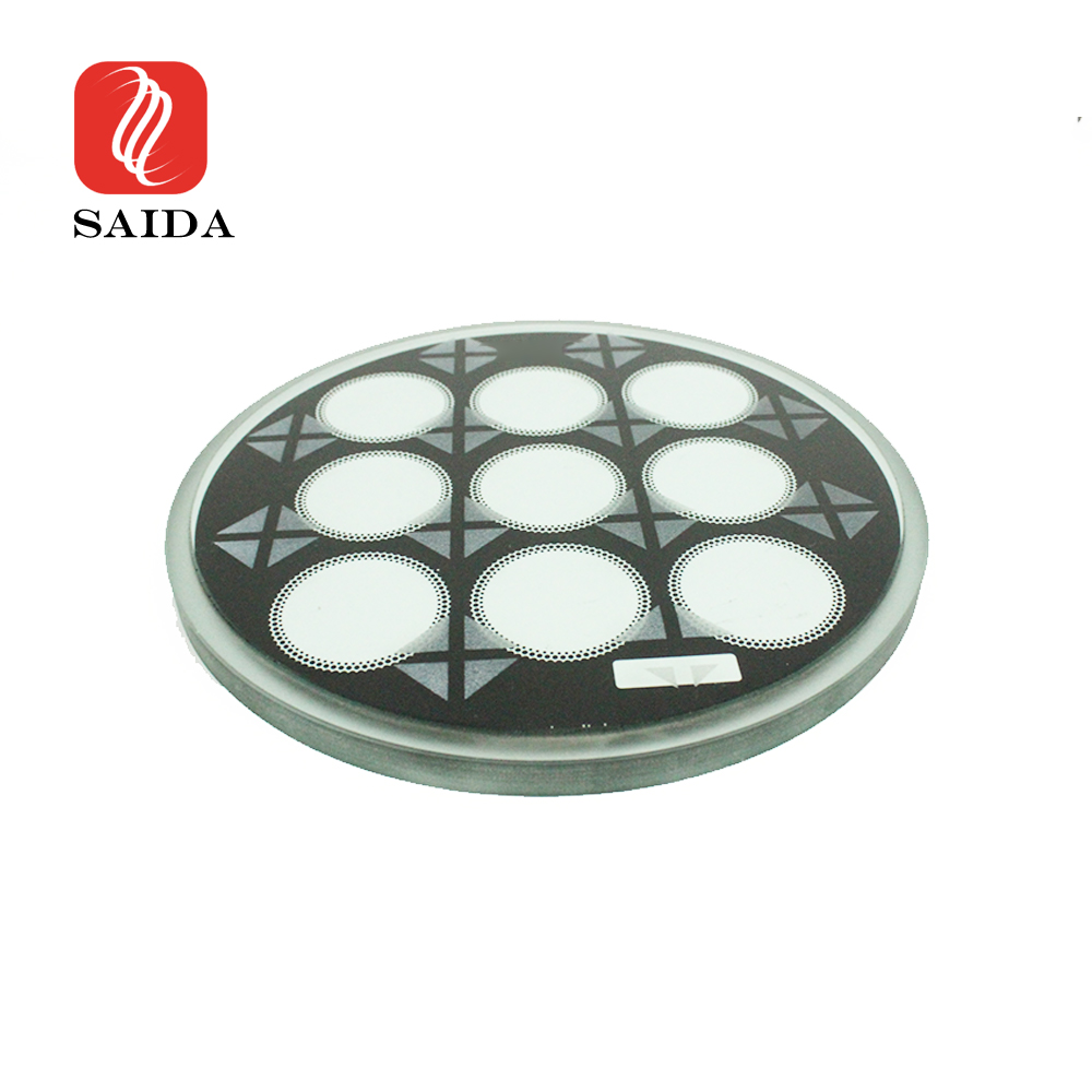 12 mm okrogel senčnik iz stopničastega kaljenega stekla za odrsko razsvetljavo