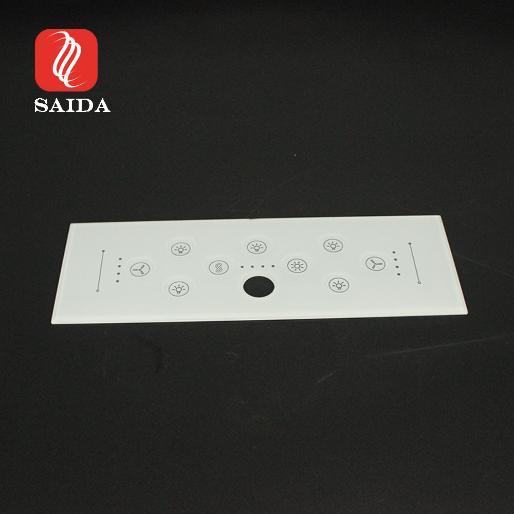 Panel Kaca Tegar Suis 3mm dengan Kemek Berus
