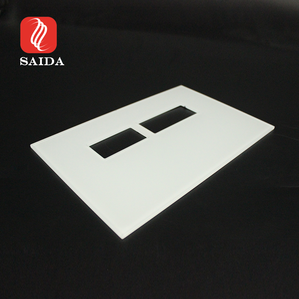 Panel de vidrio de impresión de frita de cerámica súper blanca de 3 mm para baño inteligente