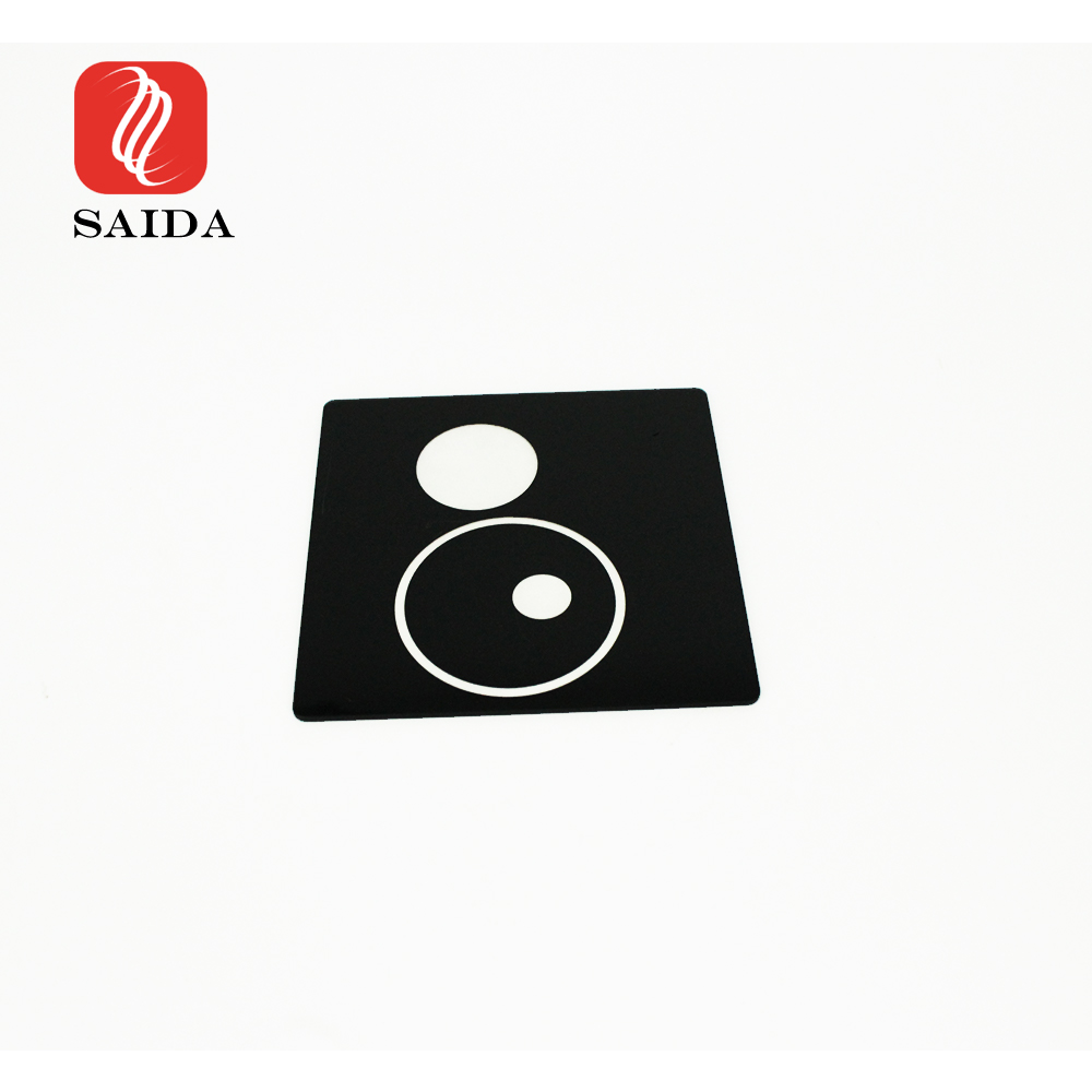 Verre trempé noir carré de 3 mm pour des solutions sanitaires intelligentes