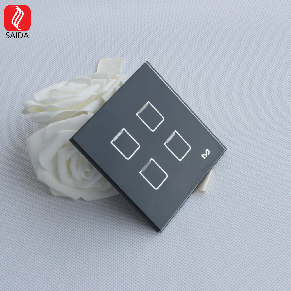 86x86mm Front Tempered Glass for Smart Hotel Light Switch