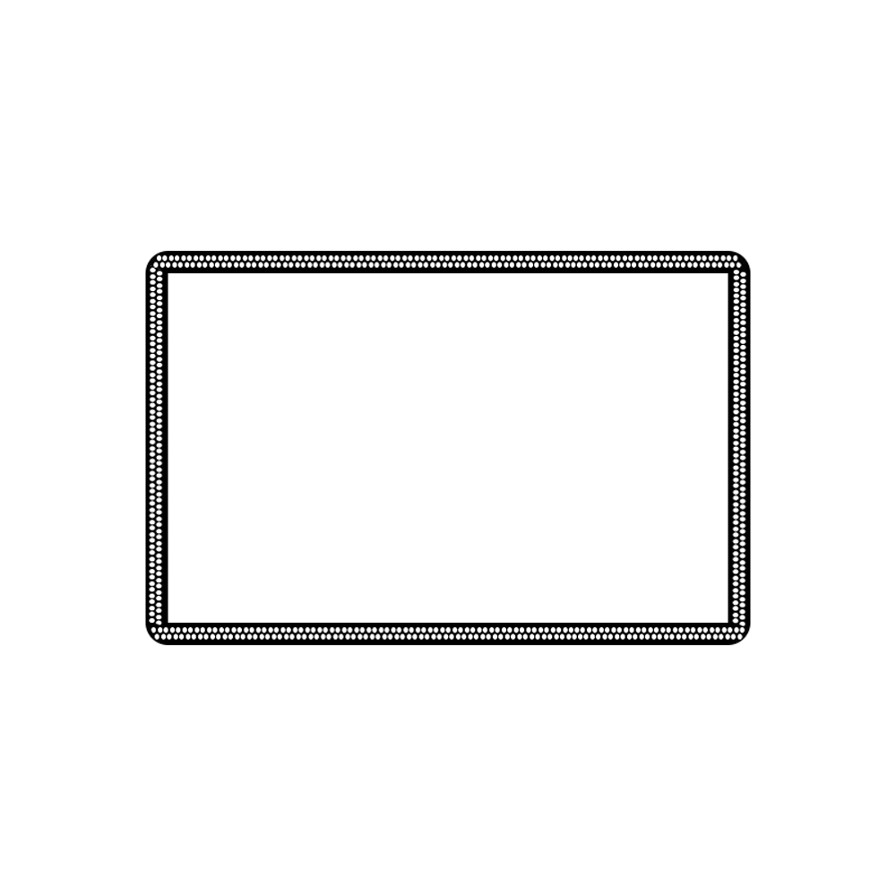 Cubierta frontal de pantalla de 1 mm con borde negro para pantalla LCD