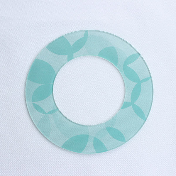 Круглое керамическое стекло для посуды по индивидуальному заказу;  OEM 4 мм прозрачное керамическое стекло с печатью
