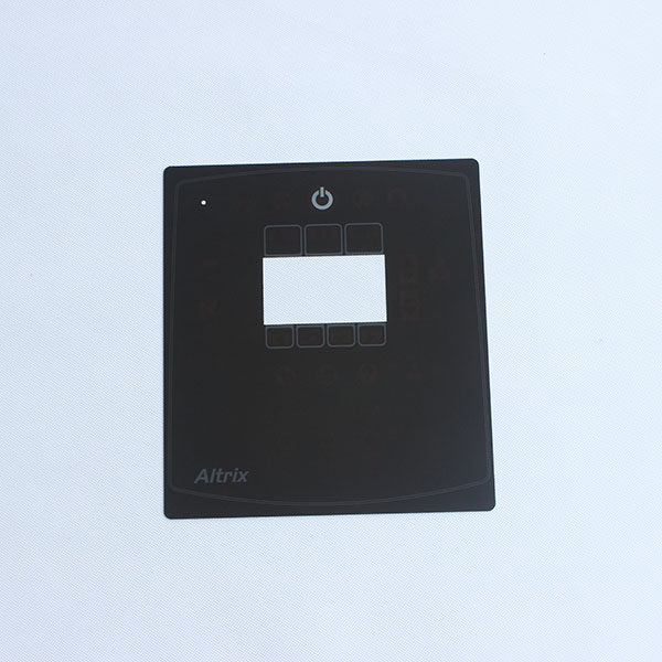 1 mm zwart afdekglas touchscreen gehard glas