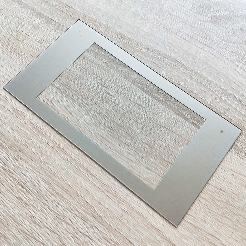 Aangepaste Champange 5-inch afdekglaspaneel van gehard glas