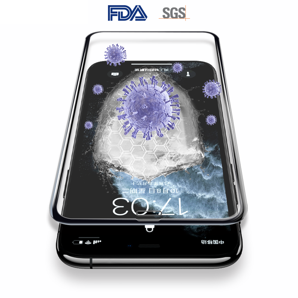 I-Antibacterial Iphone Tempered Glass