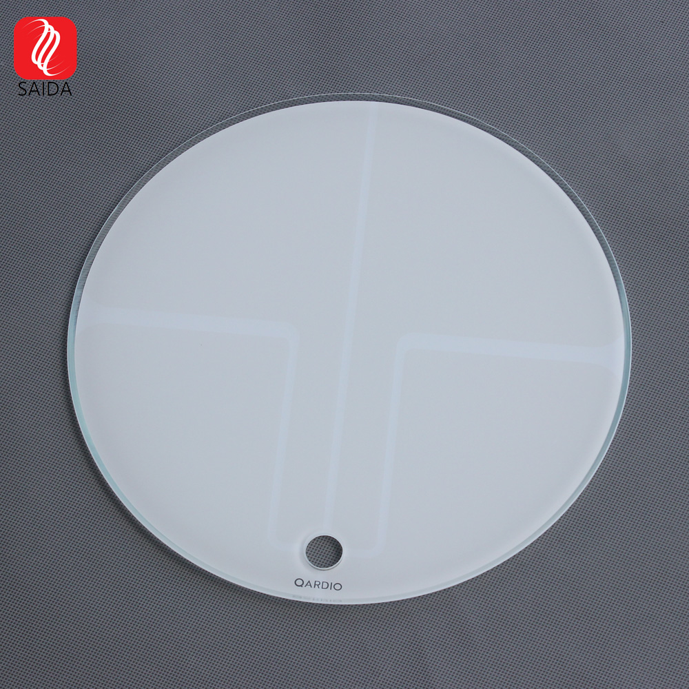 Round 6mm ITO Patterned Glass Panel for Body Fat Scaler