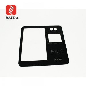 Custom Tempered Silk-screen Printing AG+AR+AF Cover Glass for Card / Face/ Barcode Recognition Display Screen
