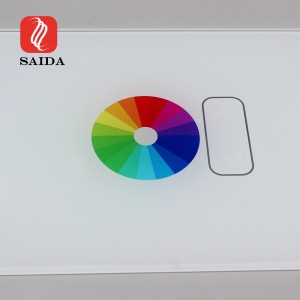 3mm UV Printed Crystal Clear White Switch Glass Panel