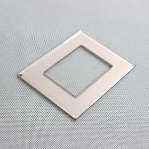 Personlized Products China Customized 4 Gang 4 Way 3mm Switch Socket Tempered Glass Plate for Smart Automation