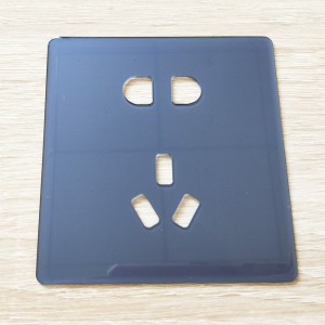Customized Socket Wall tempered Touch Switch Crystal Glass Panel