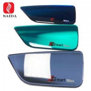 Irregular 1mm Colorful Metallic Look Tempered Glass for Car Handle