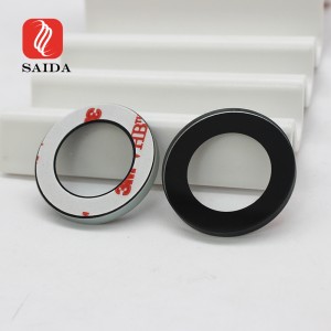 0.8mm Round Camera Cover Glass Lens with Adhesive for Webcam