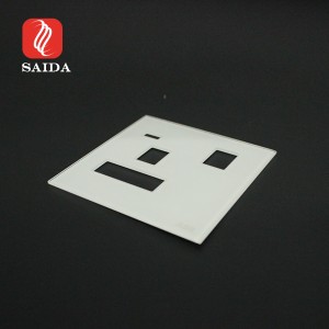 Apple White 1mm Light Wall Touch Cover Glass with Cutout
