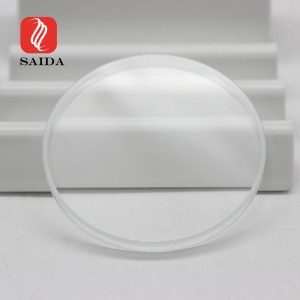 Iluminação redonda de vidro ultra transparente de 3 mm com ranhura de borda