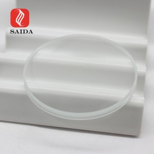 Iluminação redonda de vidro ultra transparente de 3 mm com ranhura de borda