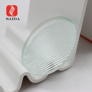 Round 3mm Textured Tempered Glass for Flood Lights