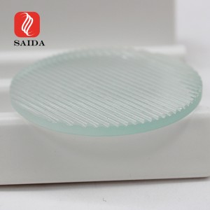Round 3mm Textured Tempered Glass for Flood Lights