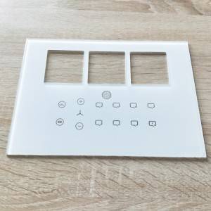 3 mm afgeschuind gehard glas voor Smart Home Control-systeem