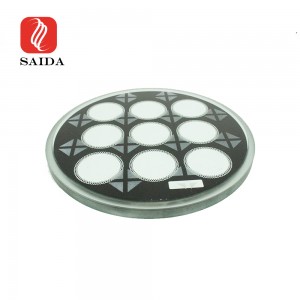 12 mm runde Abdeckung aus gehärtetem Glas für Bühnenbeleuchtung
