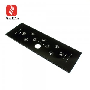 Стеклянная панель домашнего контроллера толщиной 3 мм с вогнутой нижней частью