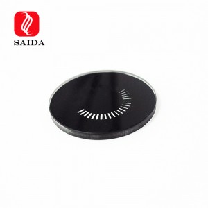3mm Round Black Printed Glass for Electrical Appliance