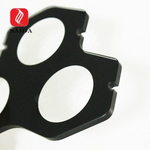3 mm unregelmäßiges, schwarz bedrucktes Sicherheitsglas für Outood-LED-Beleuchtung
