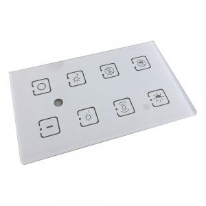 3mm Apple White Switch Glass Toughened Glass