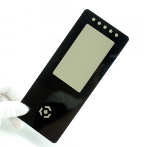 Uniek 2 mm geheel zwart vensterglas voor elektrisch apparaat