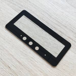 Verre de couverture imprimé noir de 2 mm pour appareil électrique