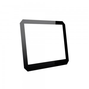 Cut-Corner 1.1mm Display Cover Glass for HMI Touch Panel