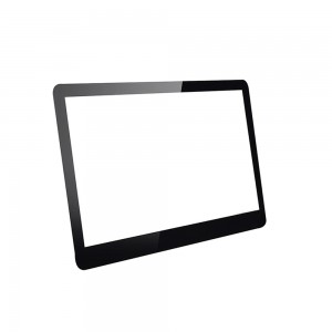 0,8 mm Gorilla-Glas mit schwarzem Rahmen für OLED-Display
