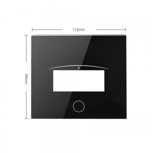Vidro flutuante personalizado de 2 mm de vidro protetor para display de painel de toque